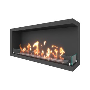 Биокамин угловой SteelHeat ONE 1200 правый