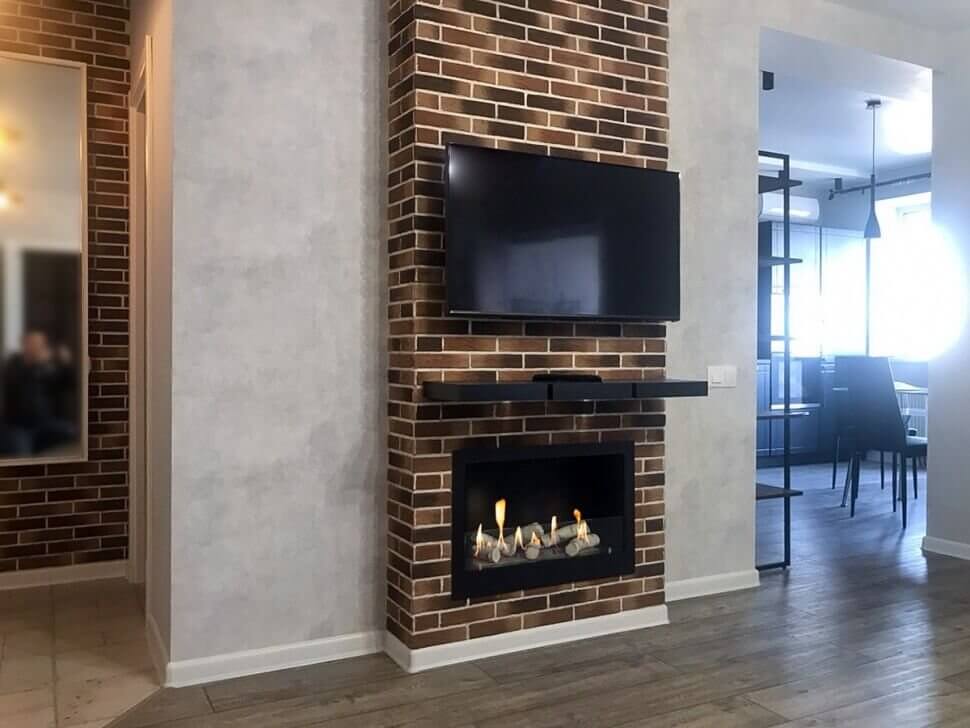 Встроенный биокамин Lux Fire Кабинет 610 М