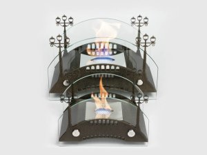 Биокамин Lux Fire Пушкинский мост S бронза