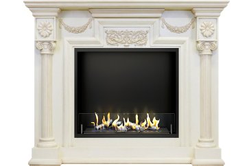 Биокамин в портале Firezo London jupiter Слоновая кость с патиной, стандарт